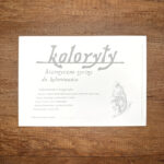 Pejzaż wiejski z drzewem, postacią i psem, format A4 (PE.W4.M) - obrazek 5