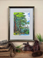 Pejzaż leśny z wybrzeżem, format A4 (PE.L1.M) - obrazek 4