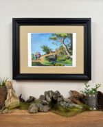 Pejzaż wiejski z mostkiem, format A4 (PE.W5.M) - obrazek 4