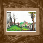 Pejzaż z wieżą i zamkiem, format A4 (PE.Z3.M)