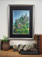 Pejzaż z zamkiem na skale, format A4 (PE.Z2.M) - obrazek 4